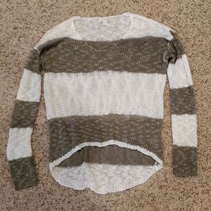 Rugby style striped sweater